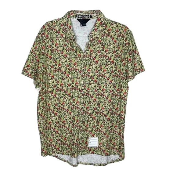 ❤️ ROCAWEAR FRESHTAED button down Size L - Picture 1 of 4